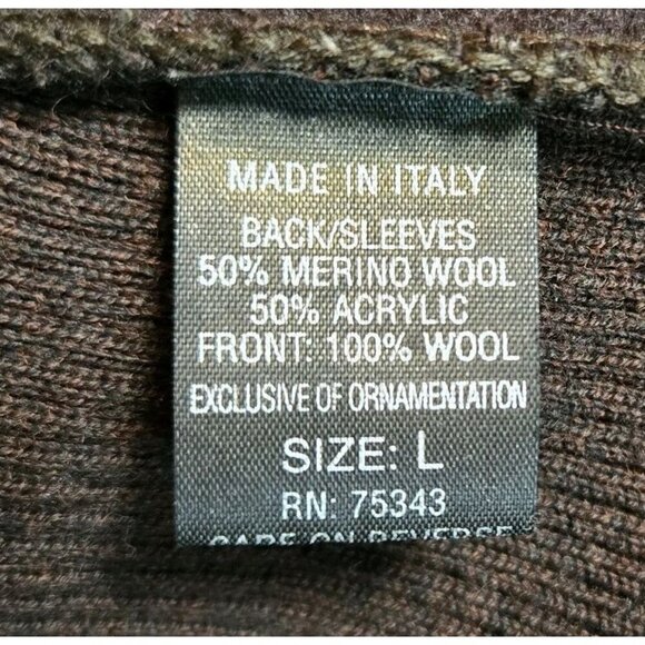 Silvia Novelli Merino Wool Wrap‎ Longline Classic Layering Sweater Womens Large - Picture 9 of 9